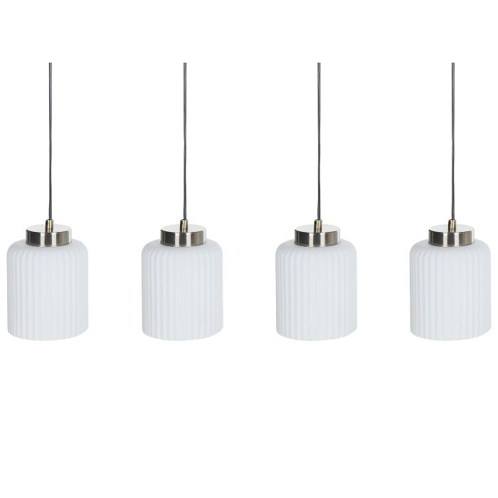 4 Light Metal Pendant Lamp Black and Brass CAUDELO