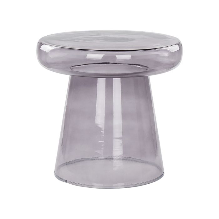 Glass Side Table Grey CALDERA