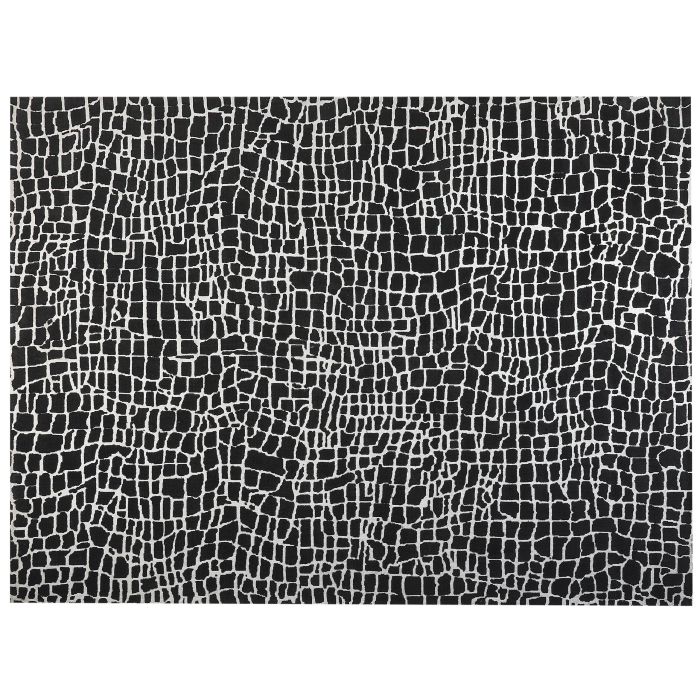 Area Rug 300x400cm Black and White