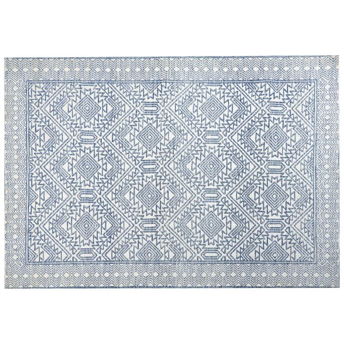 Area Rug 160x230cm Blue and White