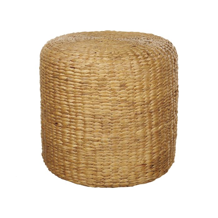 Water Hyacinth Wicker Pouffe Light BICHIR II