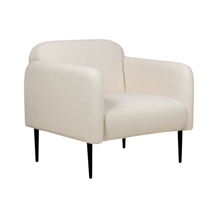 Fabric Armchair Beige STOUBY
