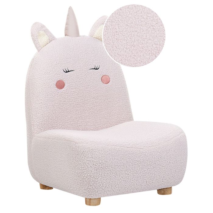 Teddy Kids Armchair Unicorn Pink LULEA