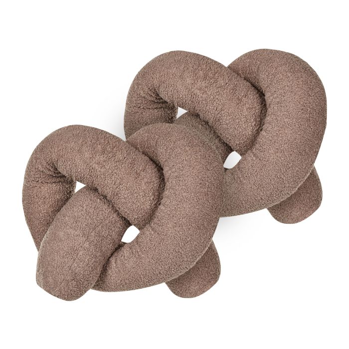 Set of 2 Teddy Cushions 172x14cm Brown