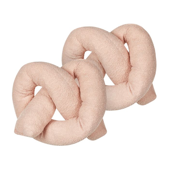 Set of 2 Teddy Cushions 172x14cm Pink