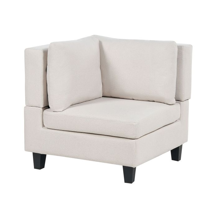 Fabric Corner Section Light Beige UNSTAD