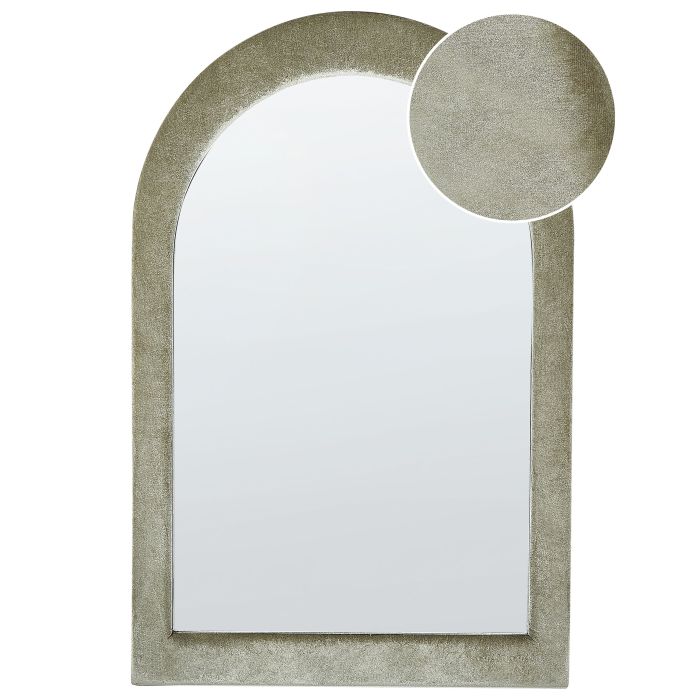 Velvet Wall Mirror 60x90cm Green