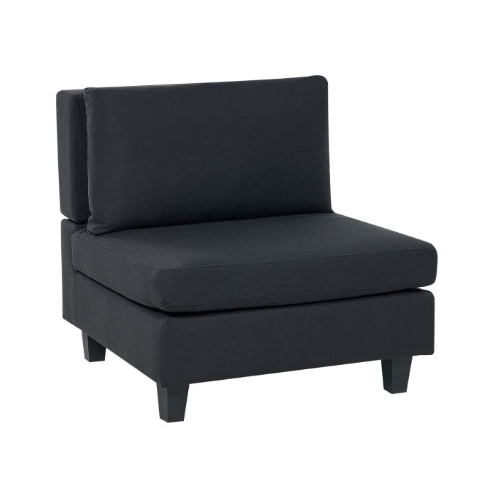 Fabric 1-Seat Section Black UNSTAD
