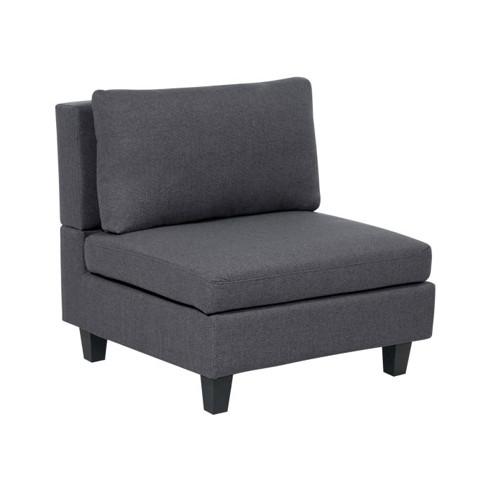 Fabric 1-Seat Section Dark Grey UNSTAD