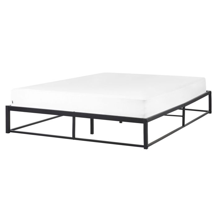 Metal EU King Size Bed Black VIRY