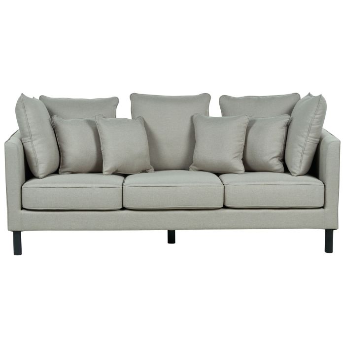 3 Seater Fabric Sofa Grey FENSTAD