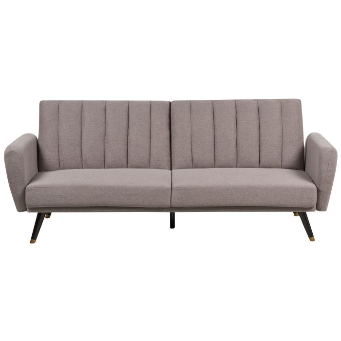 Fabric Sofa Bed Light Brown VIMMERBY