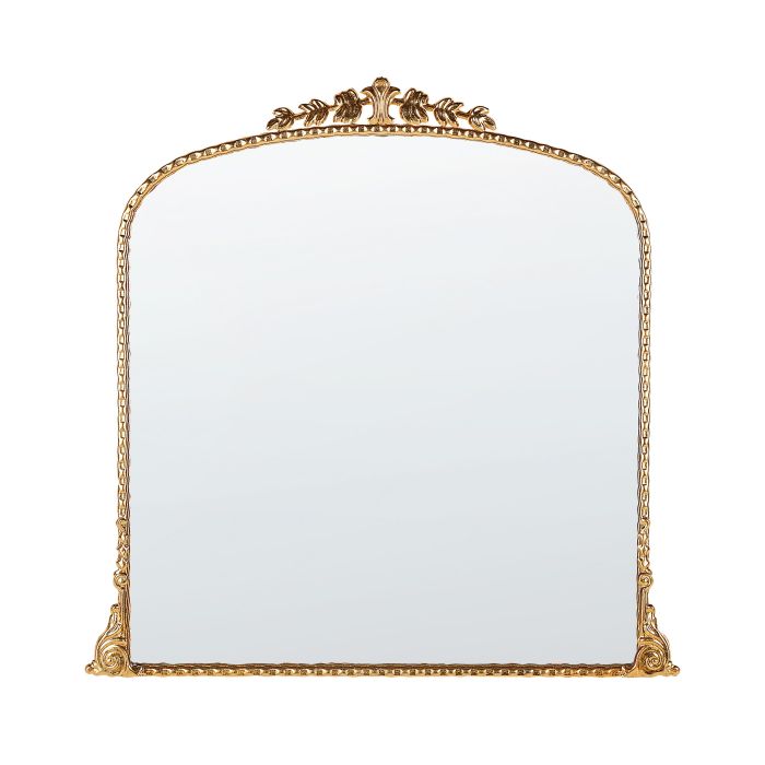 Metal Wall Mirror 71x71cm Gold