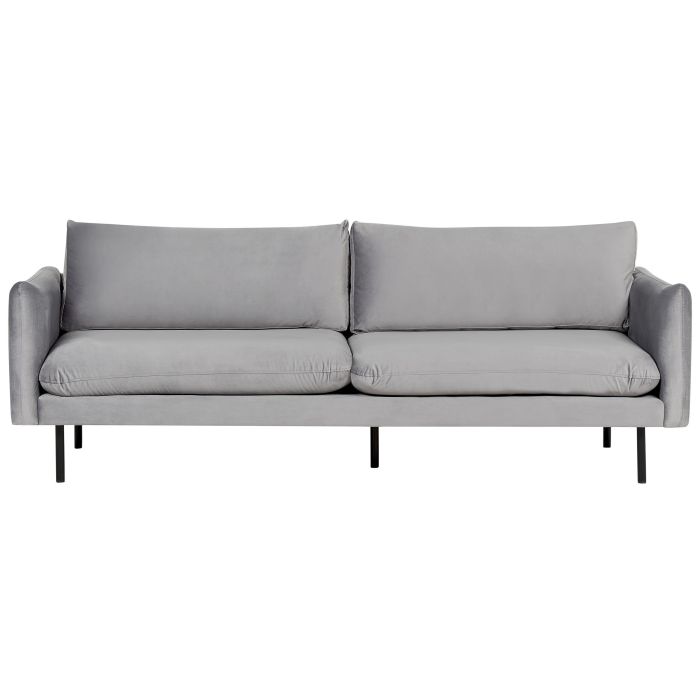 Velvet 3 Seater Sofa Grey VINTERBRO