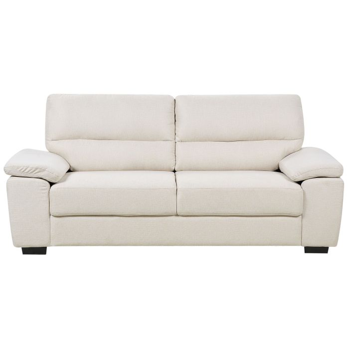 3 Seater Fabric Sofa Light Beige VOGAR