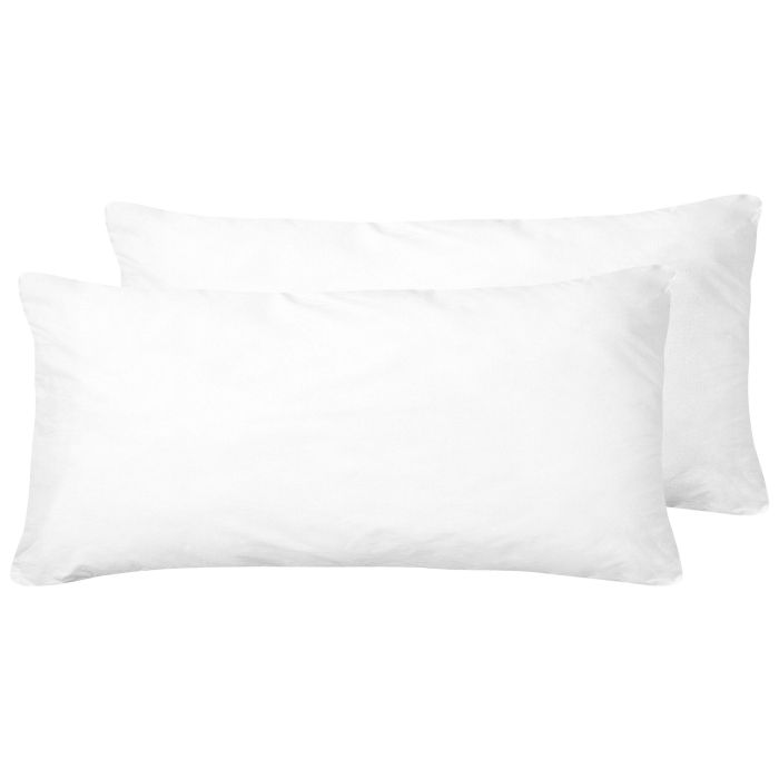Set of 2 Microfibre Bed High Profile Pillow 40 x 80 cm ERRIGAL