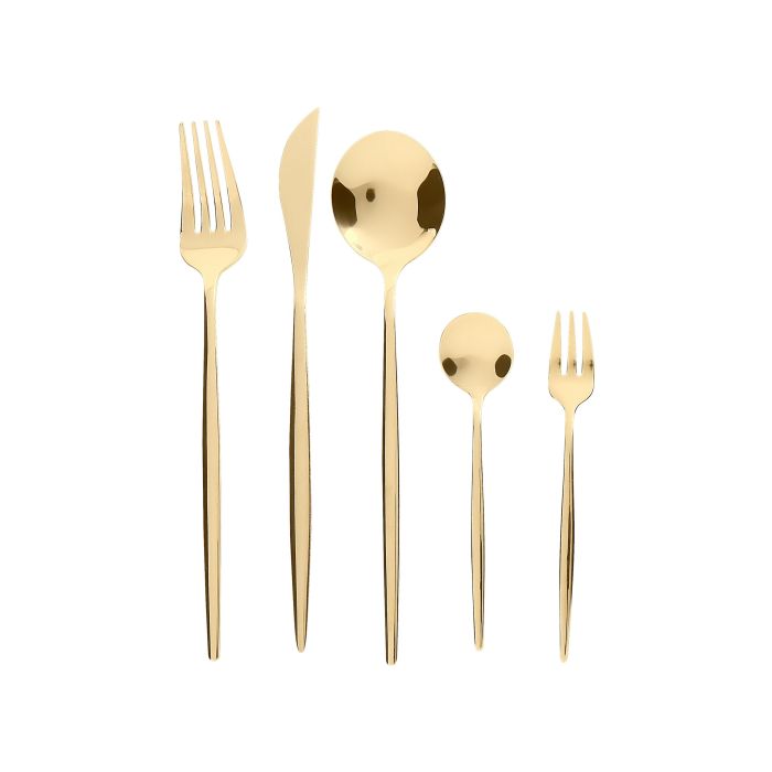 30 Piece Cutlery Set Gold RIGATONI