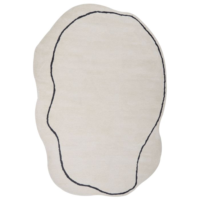 Viscose Area Rug 160x230cm Beige