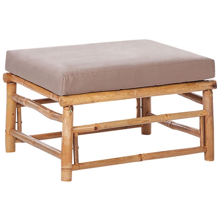 Bamboo Garden Ottoman Taupe CERRETO