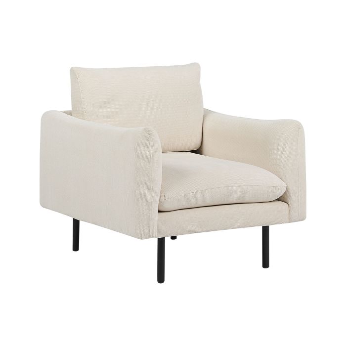 Fabric Armchair Light Beige VINTERBRO