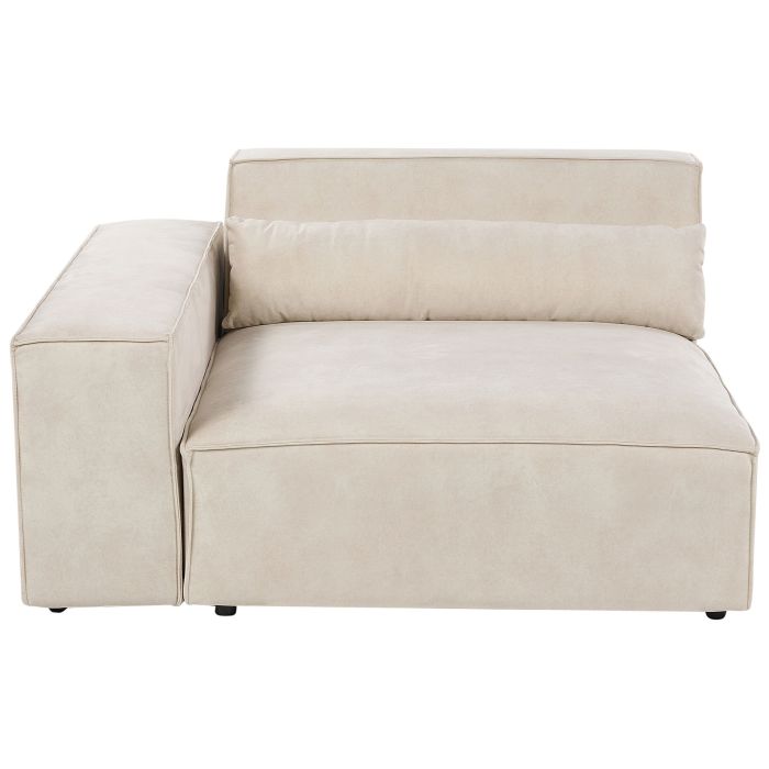 Right Hand Velvet Corner Seat Beige HELLNAR