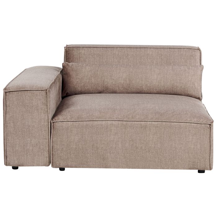 Right Hand Fabric Corner Seat Brown HELLNAR