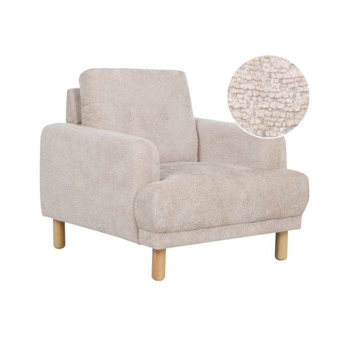 Boucle Armchair Beige TUVE