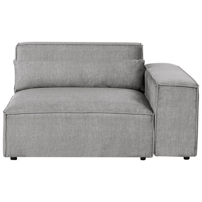 Left Hand Fabric Corner Seat Grey HELLNAR