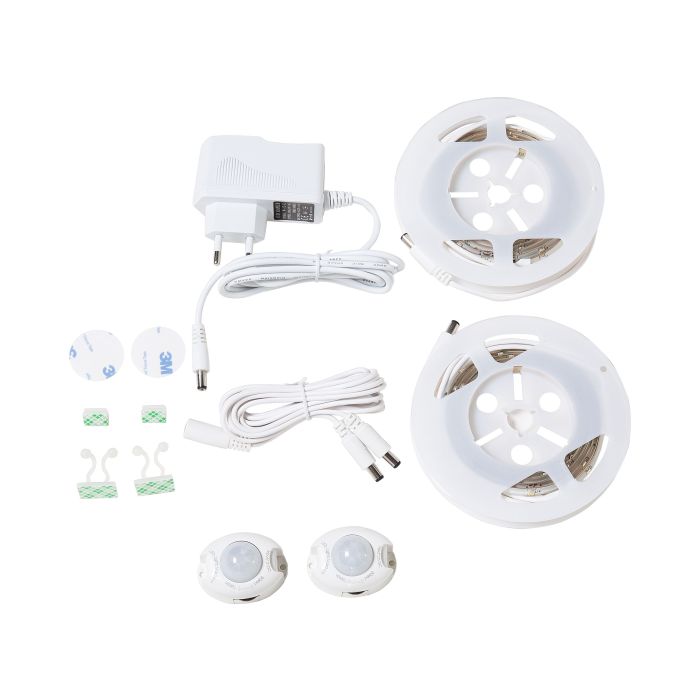 LED Strip Lights with Motion Sensor White 2 x 120 cm