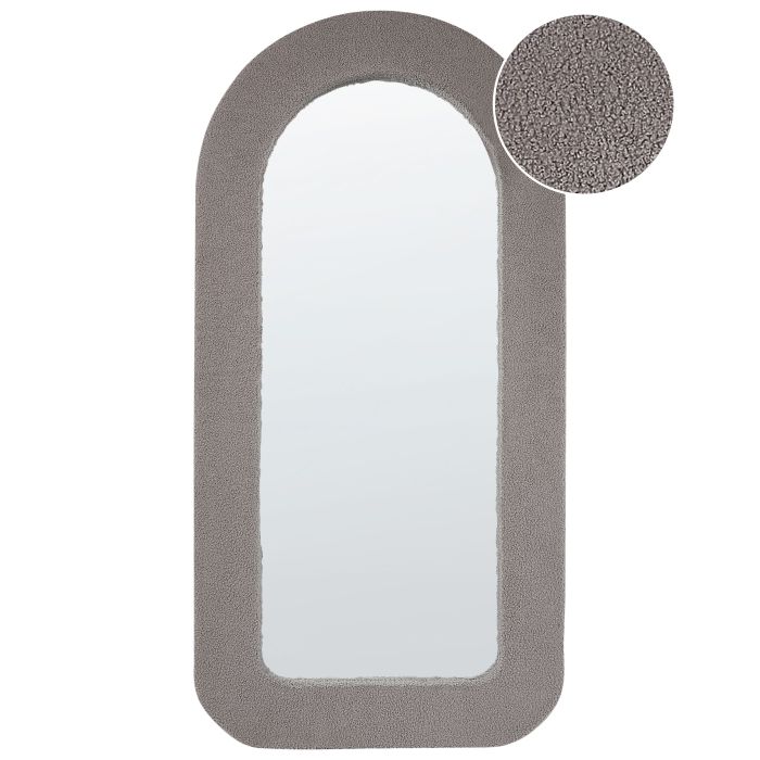 Boucle Wall Mirror 60x120cm Taupe