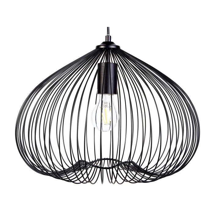 Metal Pendant Lamp Black TORDINO