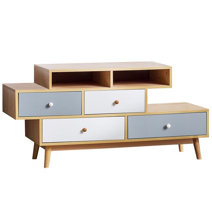 Multi Colour Chest of Drawers - ISLIN Large Chest 4 Drawers