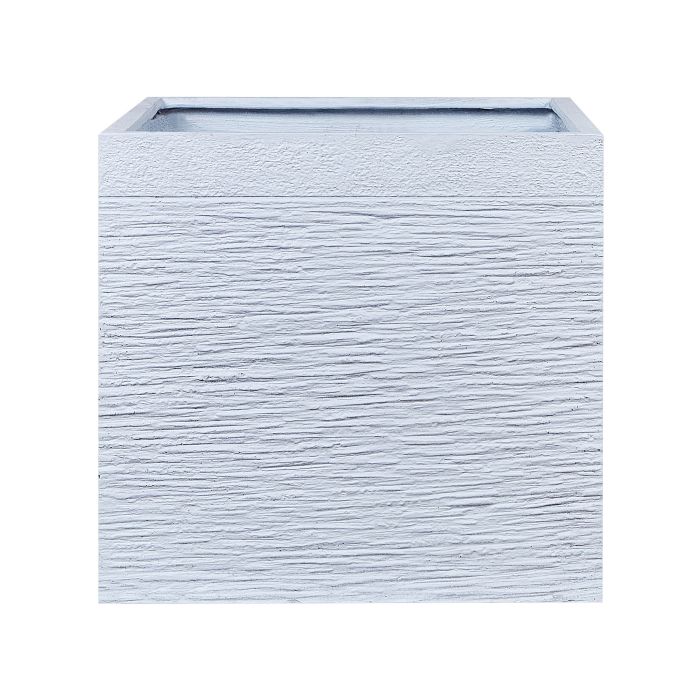 Flower Pot Fibre Clay White 50 x 50 x 46 cm PAROS