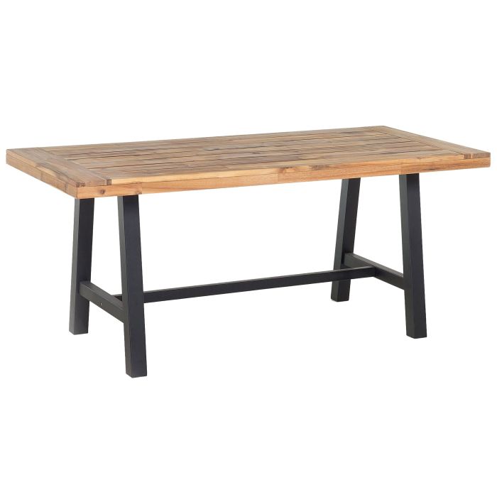 Acacia Dining Table 170 x 80 cm Black SCANIA