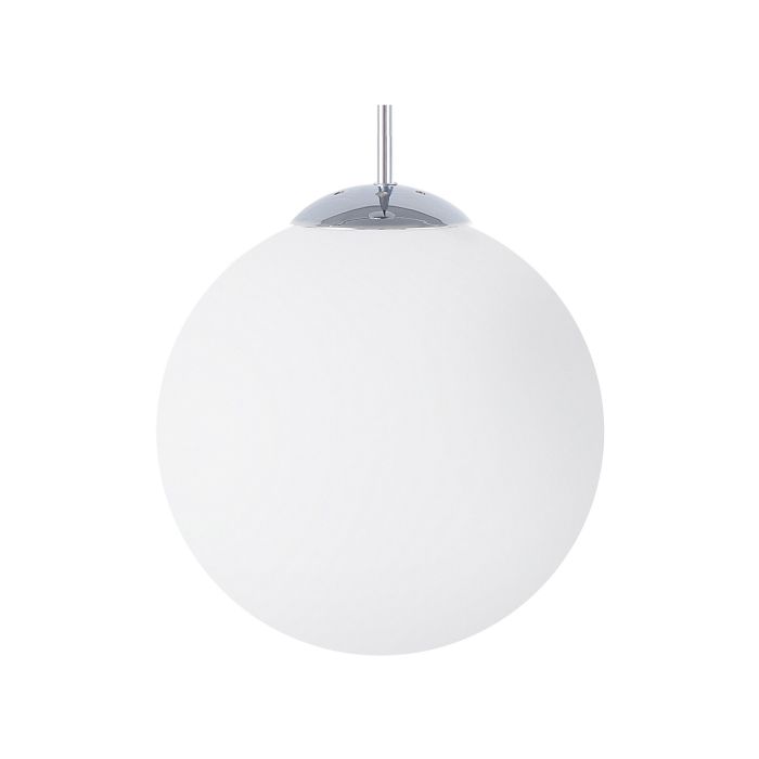 Glass Pendant Lamp White BARROW Large