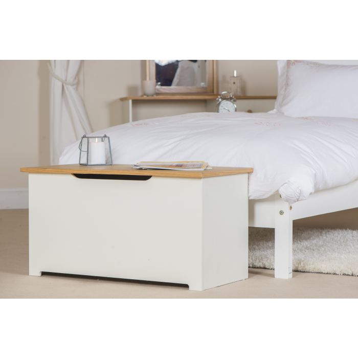 Colorado White Oak Ottoman Storage Chest