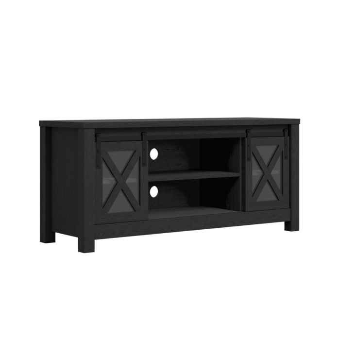 Harper Glass Media Unit - Black