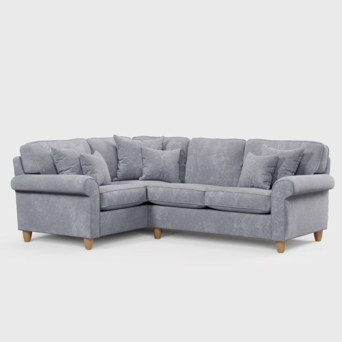 Corner Sofa - COASTAL Fabric 3 Seater Right Hand Facing - Anthracite