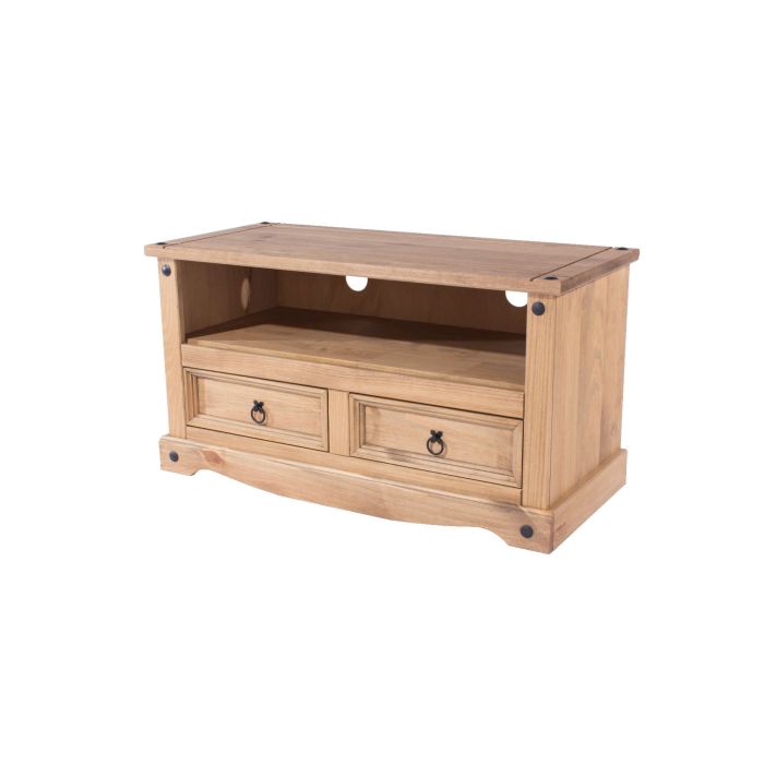 Corona Flat Screen 2-Drawer TV Stand - Pine