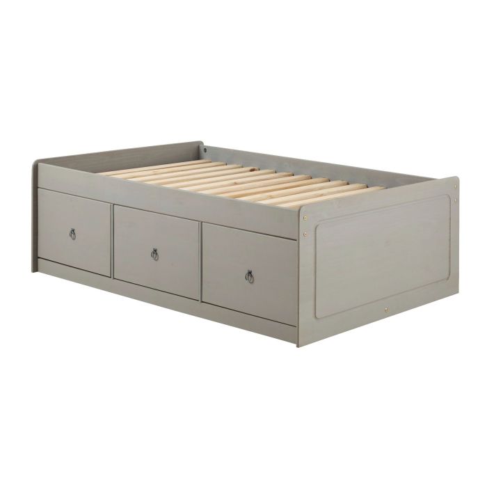 Corona Single Cabin Bed, - Grey Wax