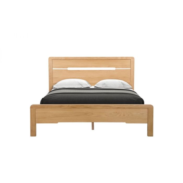 Curve Oak Bed - Double or King - Kingsize 5ft