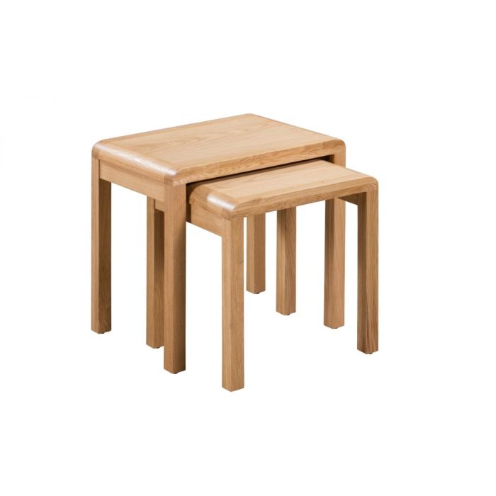 Curve Nest of Tables - Oak