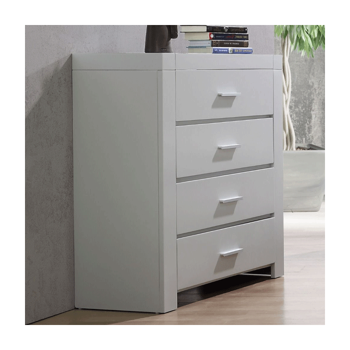 Grey Chest of Drawers - CAMBRIDGE Large Chest 4 Drawers
