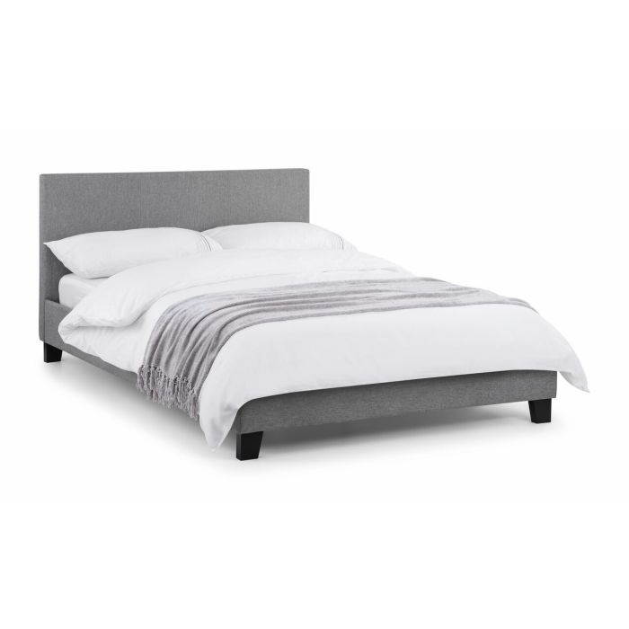 Rialto Light Grey Linen Bed Frame - Kingsize 5ft