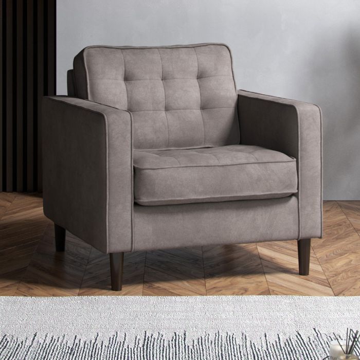 DREXTON Fabric Armchair - Pewter