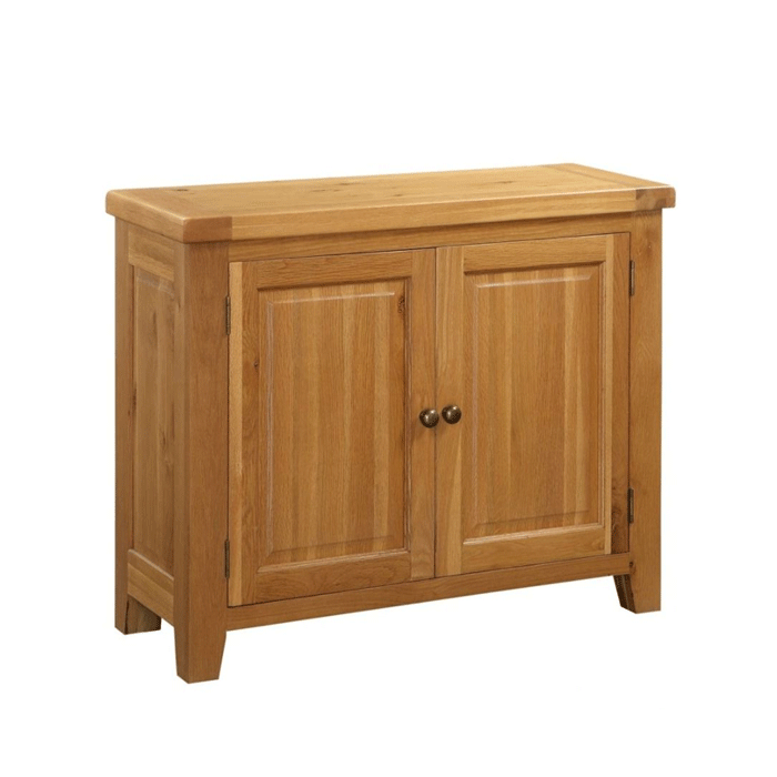 Wycombe Solid Oak Finish 2 Door Sideboard - Small
