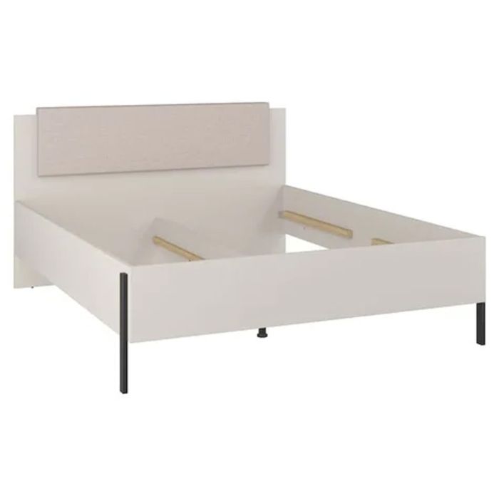 ALDEN EU King Size Fabric Bedframe - Beige