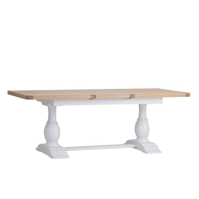 Oak Extendable Dining Table with Hidden Butterfly Mechanism - 1.6m