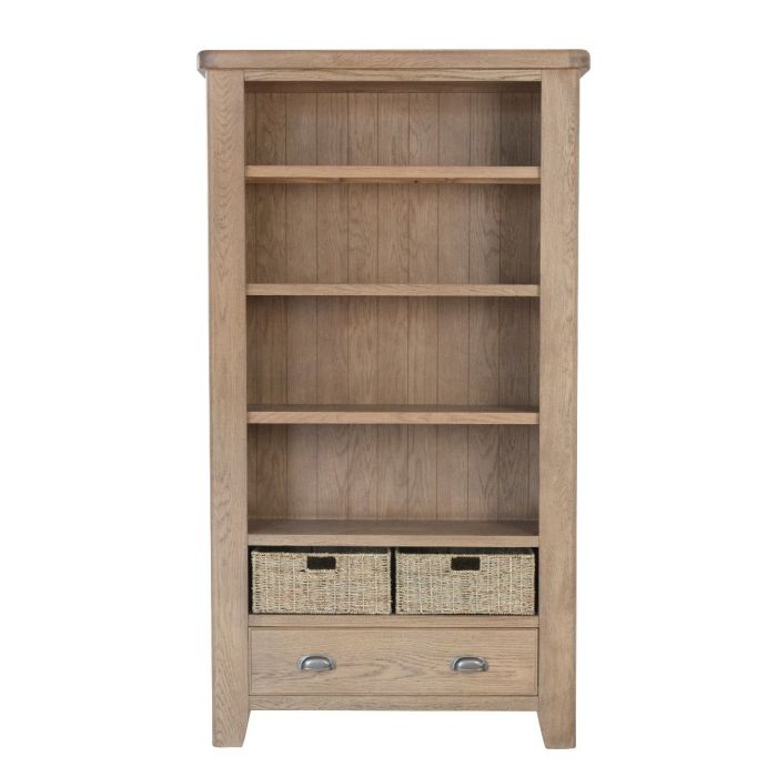 Norfolk Large Bookcase - Smoke Oak
