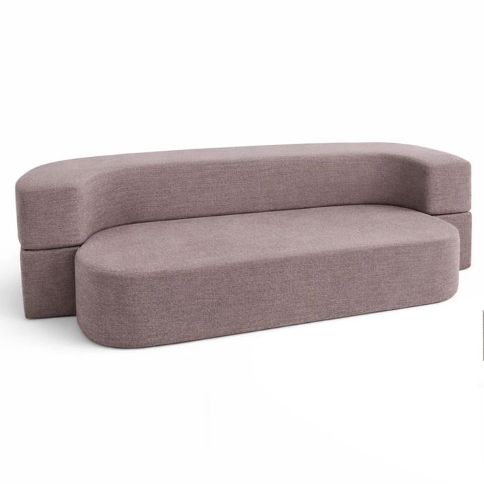 AMELIA Fabric 2 Seater Sofa Bed - Beige